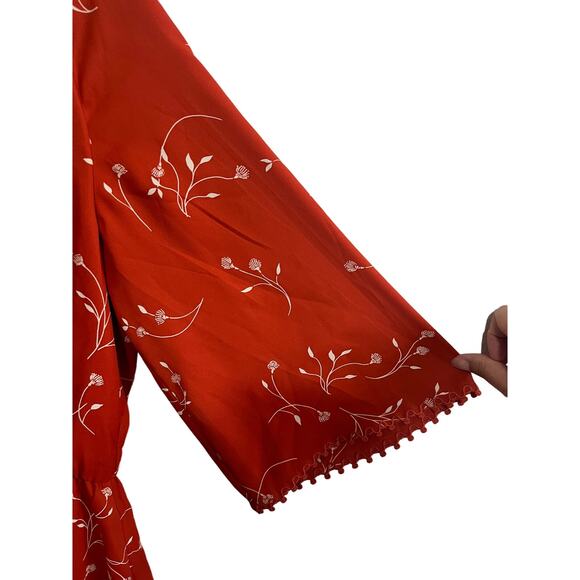 Joie Dakoda Minimalist Floral Print Dress in autumn size S - Picture 2 of 6